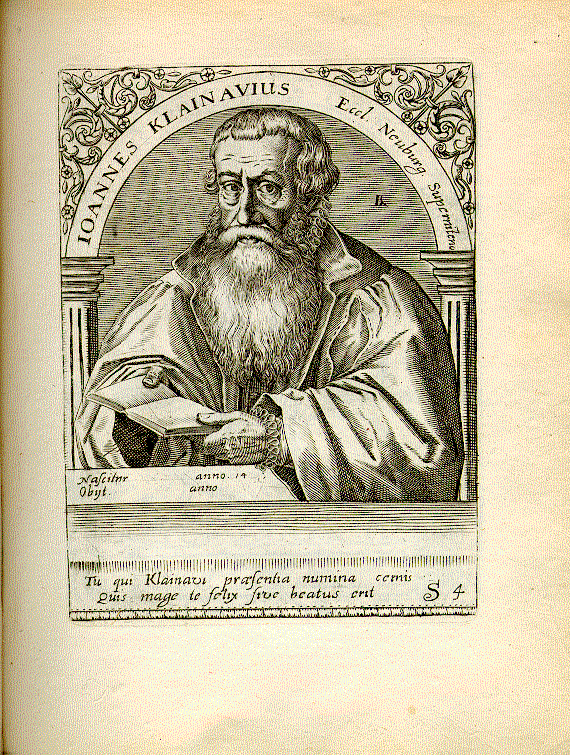 Kleinau, Johann (1525-1602); Pastor, Superintendent zu Neuburg = S4