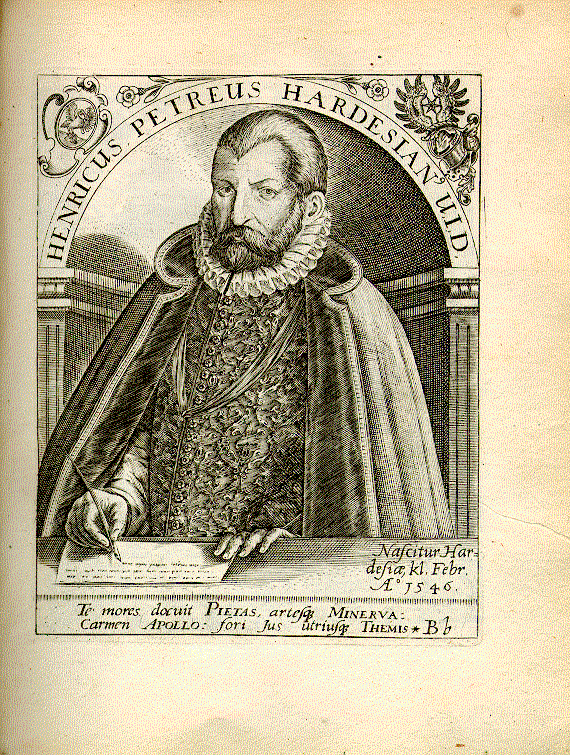 Petreus, Heinrich (1546-1615); Schulmann, Philologe, Rechtsgelehrter, Philosoph = Bb1