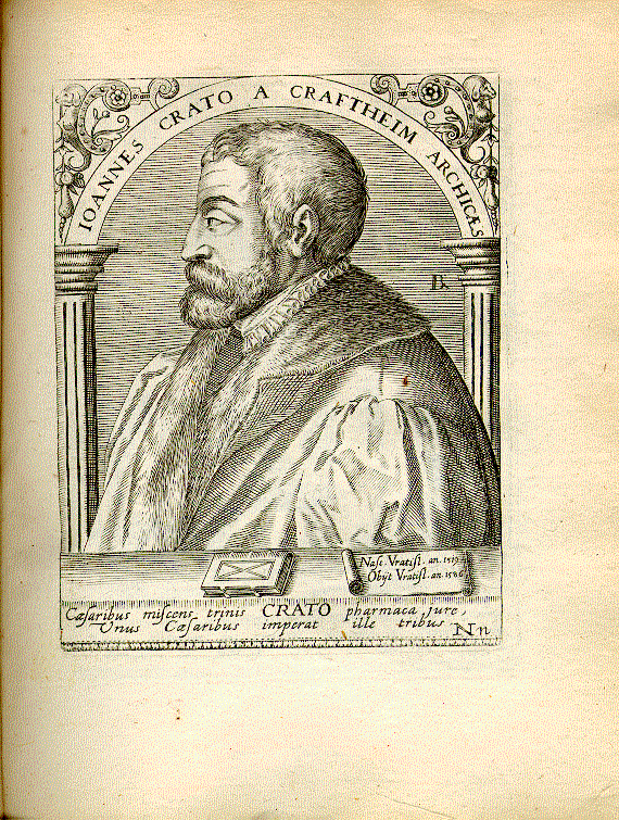 Crato, Johannes (von Kraftheim; 1519-1585); kaiserl. Leibarzt = Nn1