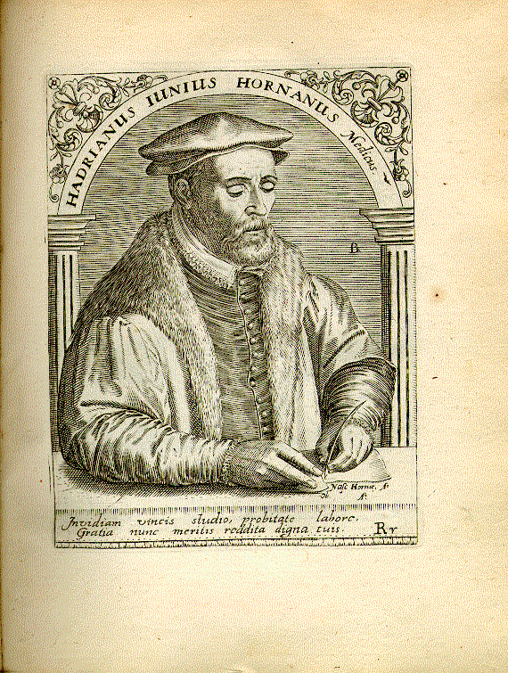 Junius, Hadrianus (1511-1575); niederländ. Humanist, Schriftsteller, Mediziner = Rr1