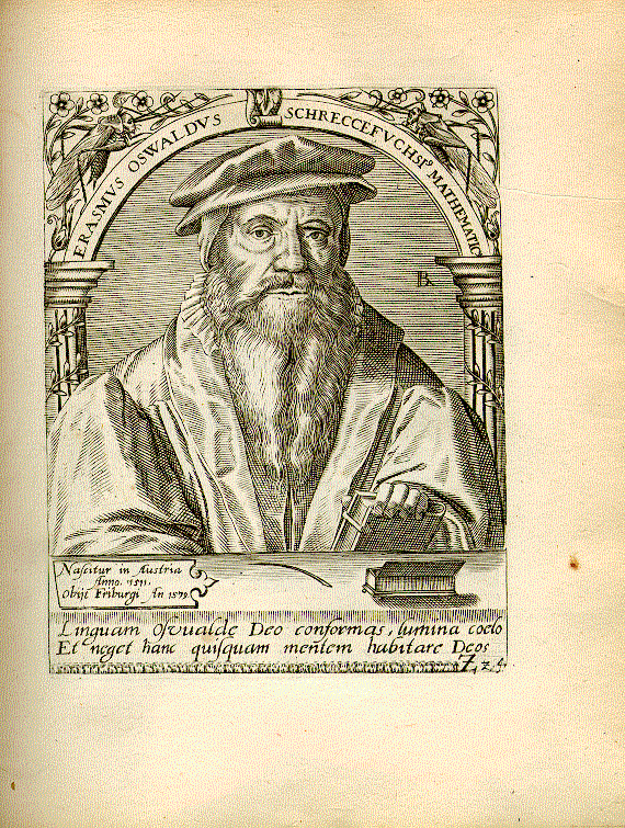 Schreckenfuchs, Erasmus Oswald (1511-1579); Mathematiker, Astronom = Zz4