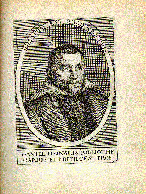 Heinsius, Daniel (1580-1655); Dichter, Philologe, Bibliothekar, Prof. der Politik = g2