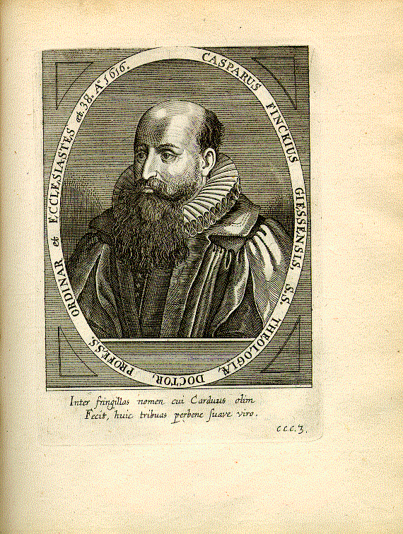Finck, Caspar (1578-1631); Theologe, Superintendent = ccc3