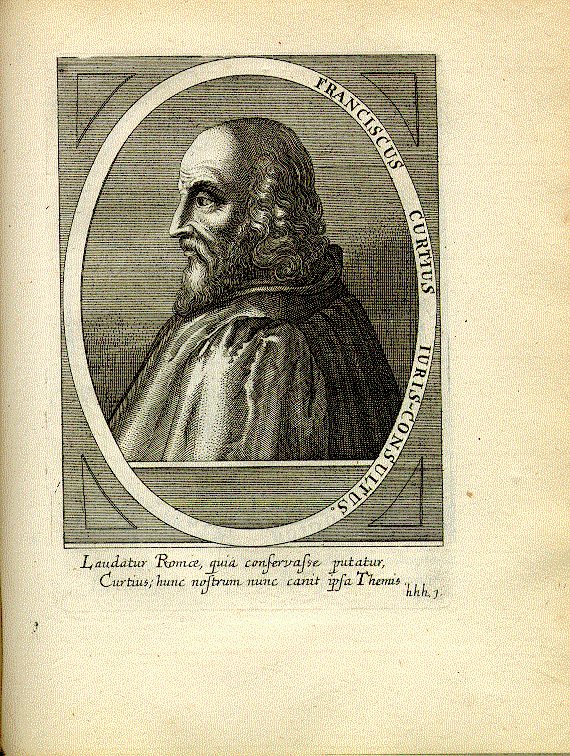 Curtius, Franciscus (Vater oder Sohn?; beide Juristen zu Pavia; d.Ä. gest. 1495, d.J. gest. 1533) = hhh1