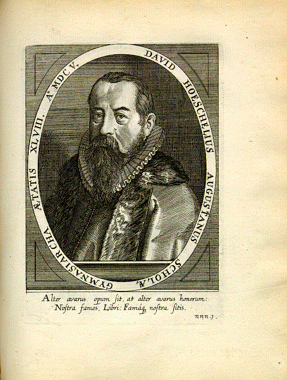 Hoeschel, David (1556-1617); Philologe, Gymnasialrektor = nnn1