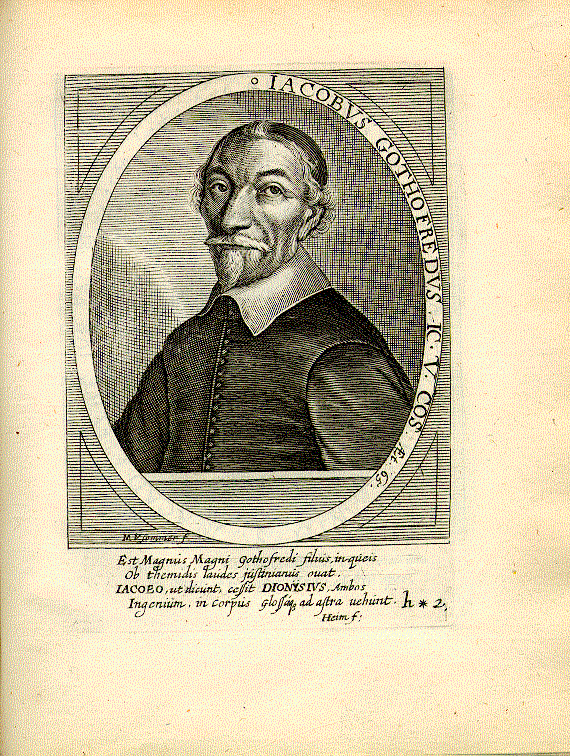 Godefroy, Jacques (1587-1652); Jurist, Bürgermeister = h*2