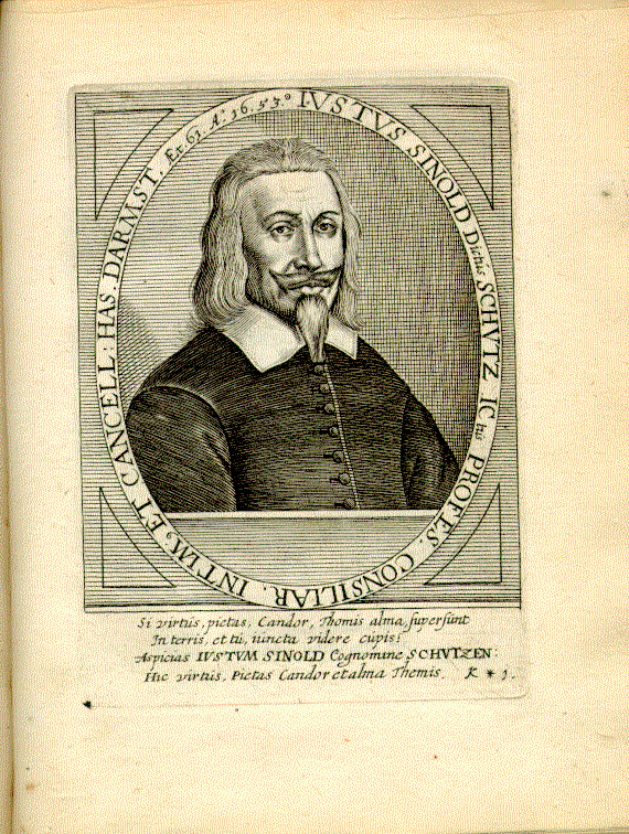 Sinold von Schütz, Justus (1592-1657); Jurist, Kanzler = k*1