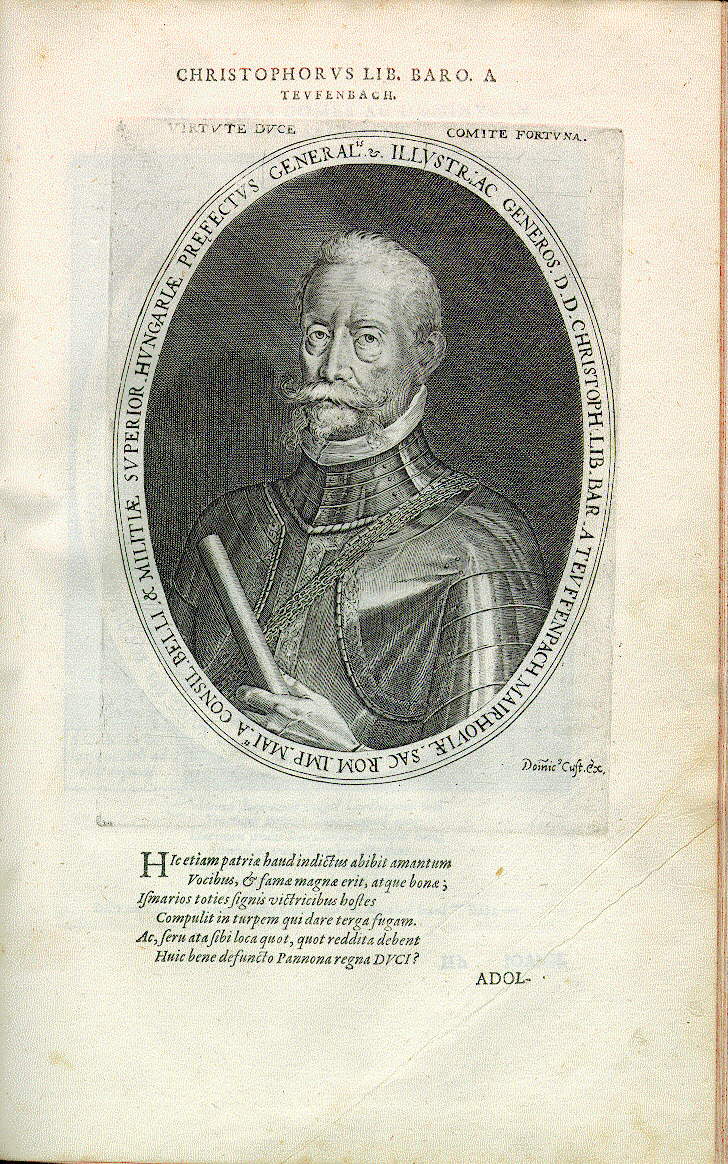 Christoph Freiherr von Teuffenbach-Mayrhofen (um 1528[?]-1598), Heerführer