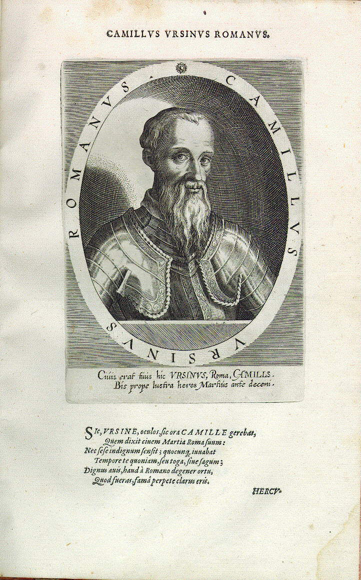 Camillo Orsini, Römer (um 1500 laut Epigramm)