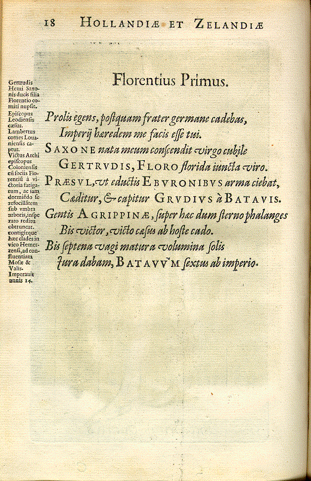 6. Floris I. (1048-1062) - Text